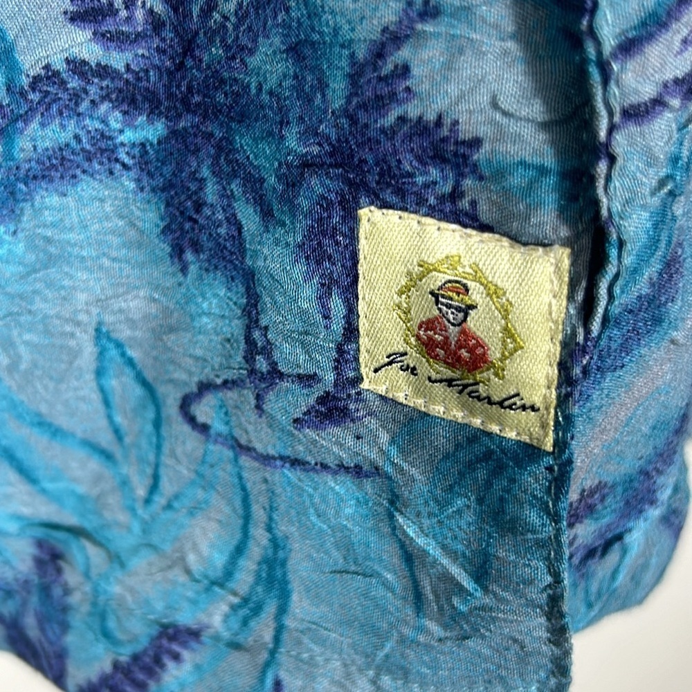 Vintage Joe Marlin Hawaiian Men's Button Down Short Sleeve Shirt - Picture 6 of 8